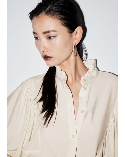 Other Stories Frill-Collar Blouse