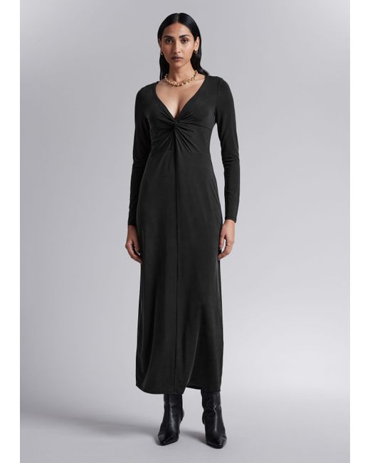 Other Stories Twist-Detailed Maxi Dress