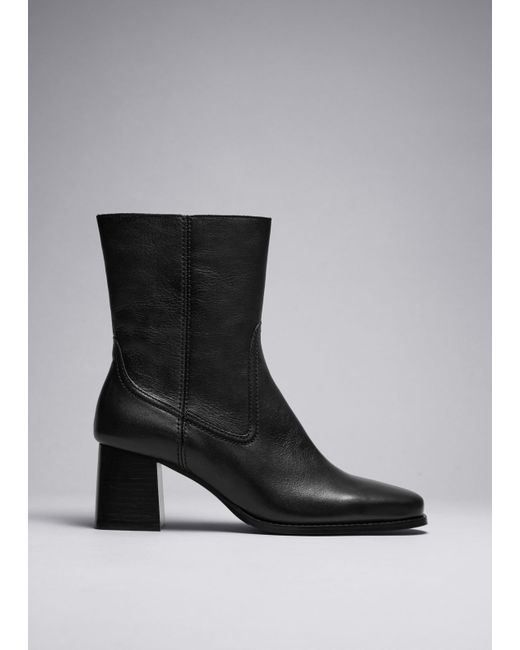 Other Stories Classic Leather Ankle Boots