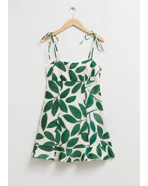 Other Stories Printed Strappy Mini Dress