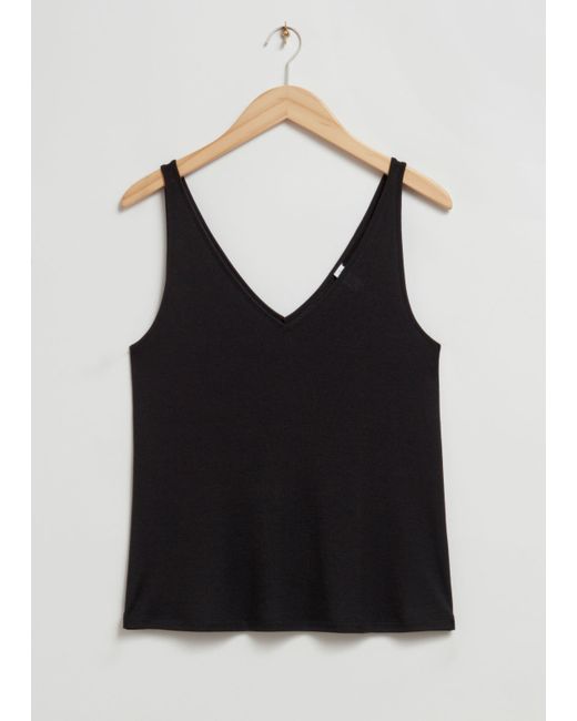 Other Stories Loose-Fit V-Neck Tank Top