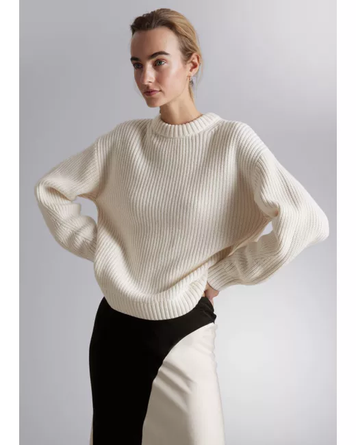 Other Stories Ribbed Knit Sweater