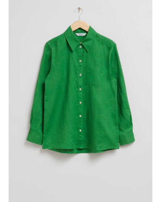 Other Stories Oversized Patch Pocket Shirt