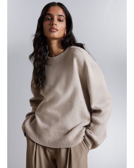 Other Stories Boxy Cashmere-Blend Jumper