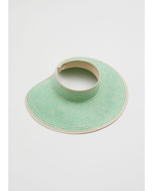 Other Stories Woven Straw Visor
