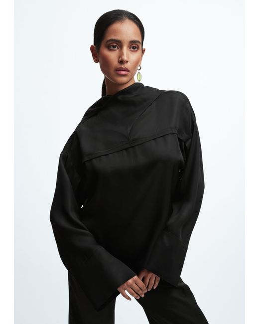 Other Stories Cowl Neck Shirt