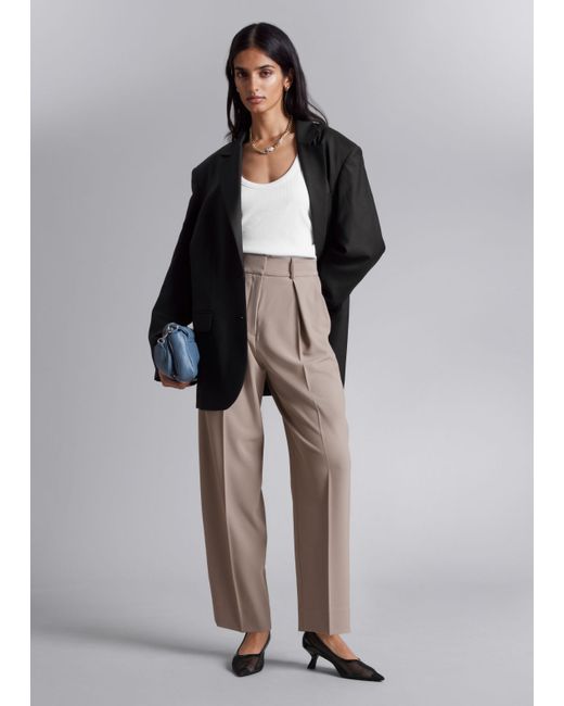 Other Stories Tailored Tapered Trousers