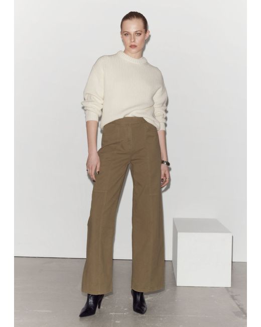 Other Stories Straight Utility Trousers