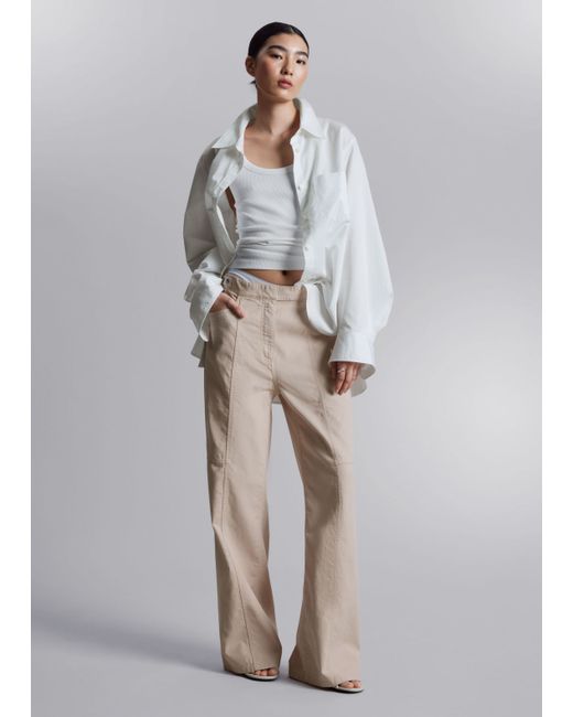 Other Stories Straight Utility Trousers