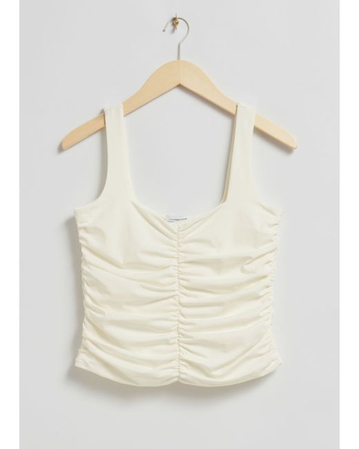 Other Stories Ruched Tank Top