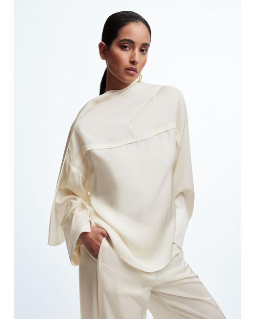 Other Stories Cowl Neck Shirt