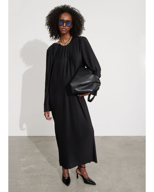Other Stories Pleated Midi Dress