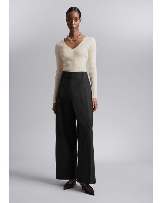 Other Stories Fitted Rib-Knit Top