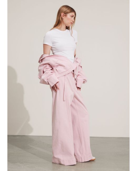 Other Stories Relaxed Belted Trousers