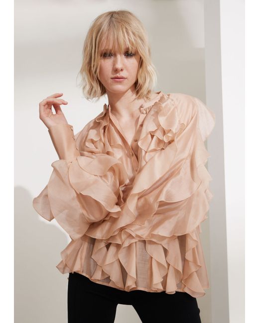 Other Stories Cascading-Ruffle Blouse