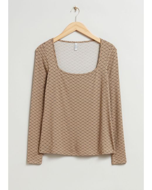 Other Stories Square-Neck Top