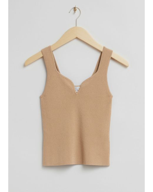 Other Stories Sweetheart-Neck Tank Top