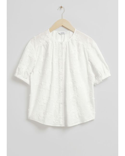 Other Stories Oversized Puff-Sleeve Blouse