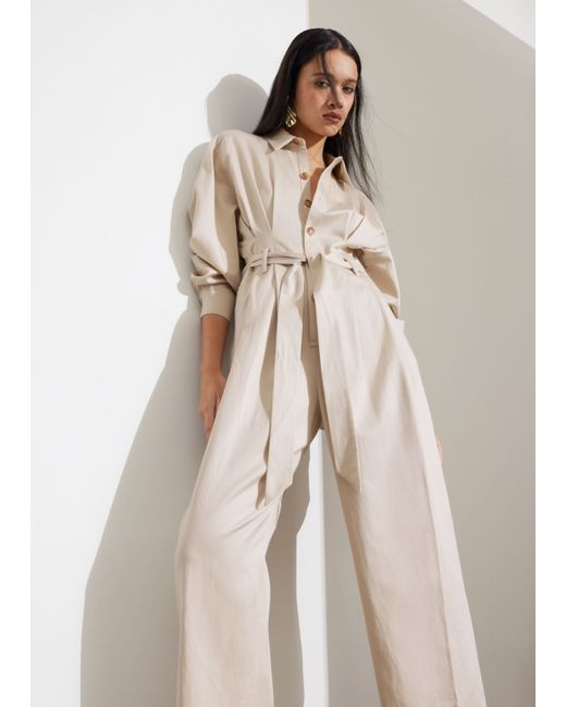 Other Stories Relaxed Belted Jumpsuit