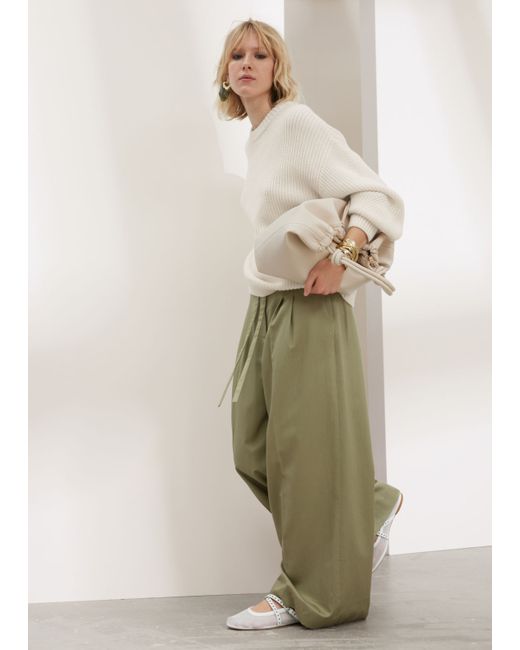 Other Stories Wide Belted Trousers