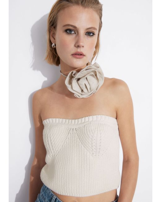 Other Stories Knitted Bandeau Tube Top