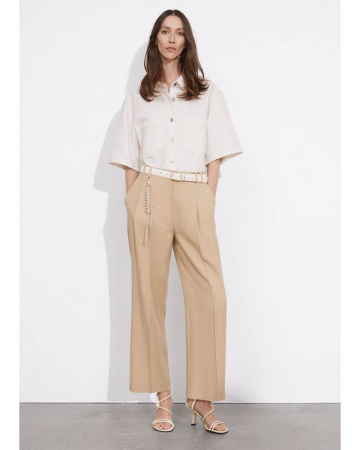 Other Stories Tailored High Waist Trousers