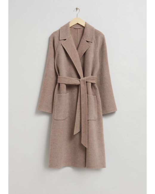 Other Stories Patch Pocket Belted Coat