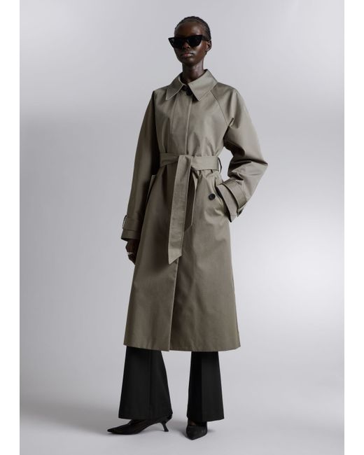 Other Stories Single-Breasted Trench Coat