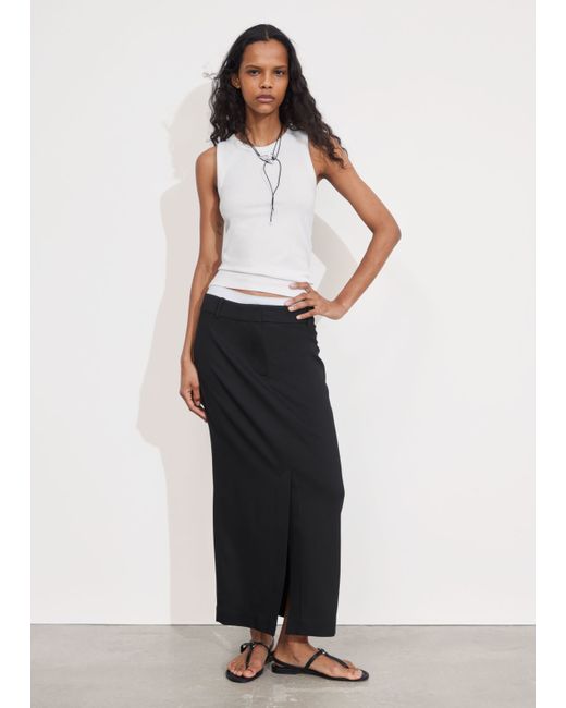 Other Stories Tailored Pencil Midi Skirt
