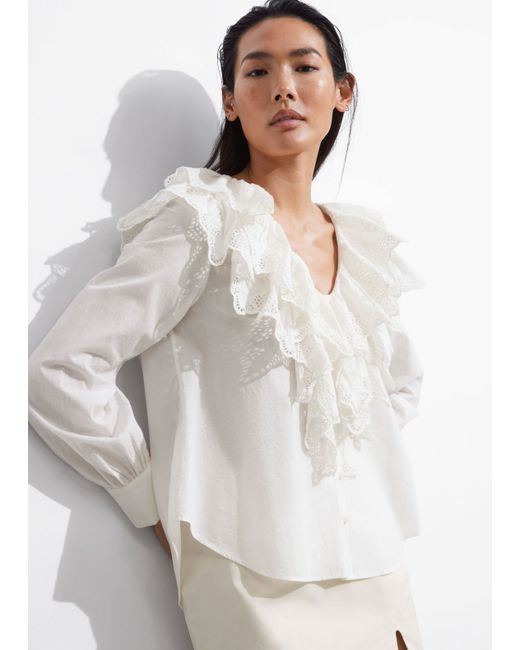 Other Stories Layered Ruffle Blouse