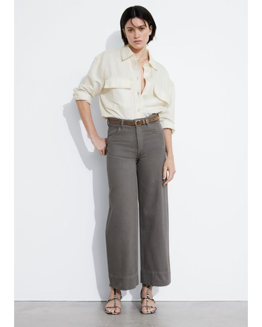 Other Stories Straight Cropped Jeans