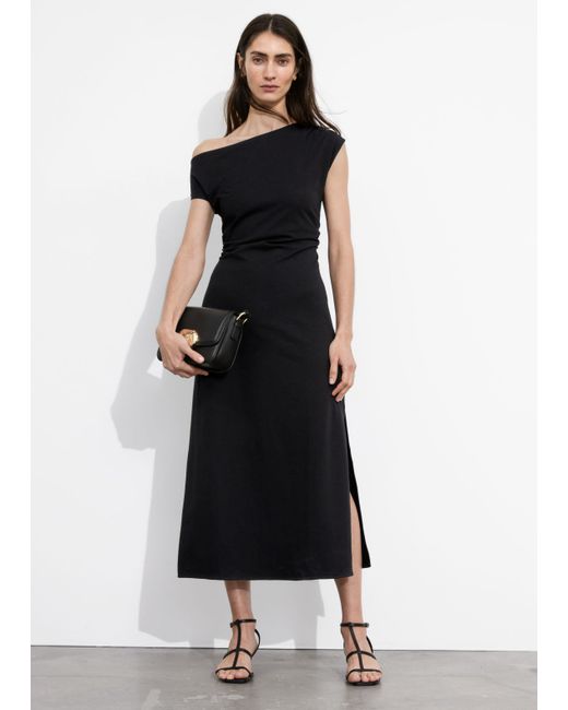Other Stories One-Shoulder Midi Dress