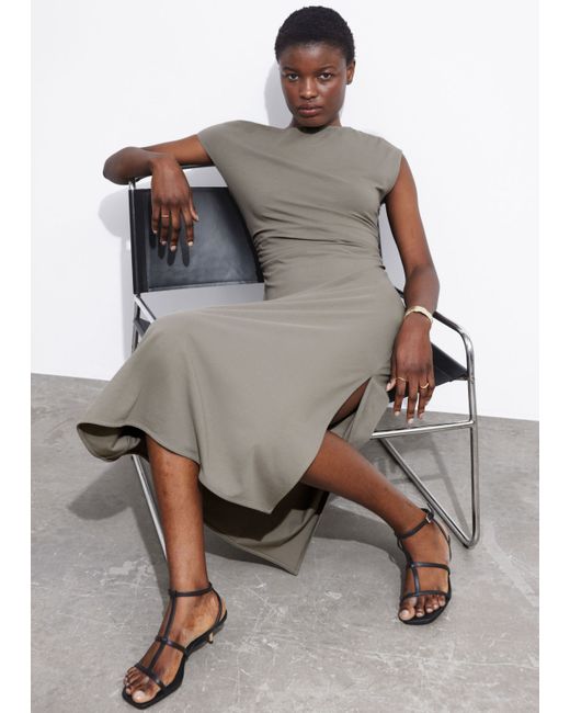 Other Stories One-Shoulder Midi Dress
