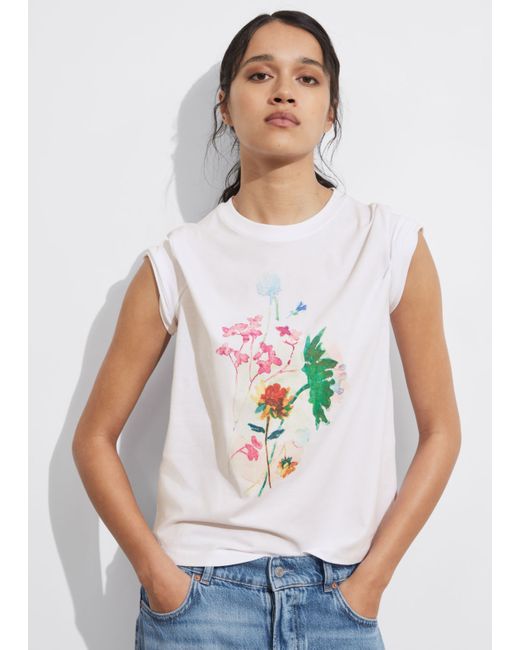 Other Stories Floral Print Jersey T-Shirt