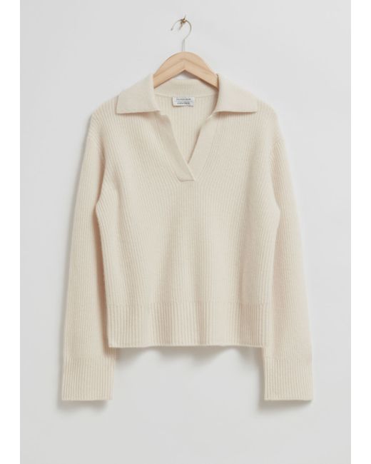 Other Stories Collared Cashmere Sweater
