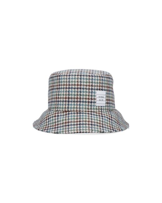 Thom Browne Houndstooth Bucket Hat