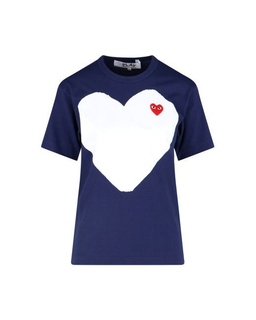 Comme Des Garçons Play Heart Print T-Shirt