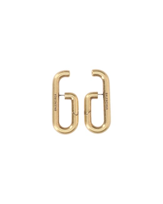 Balenciaga Extended Hoop Earrings