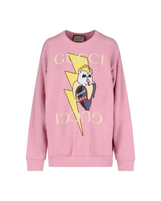 Gucci Print Crew Neck Sweatshirt