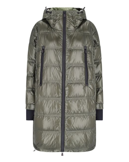 Moncler Grenoble Long Quilted Down Jacket