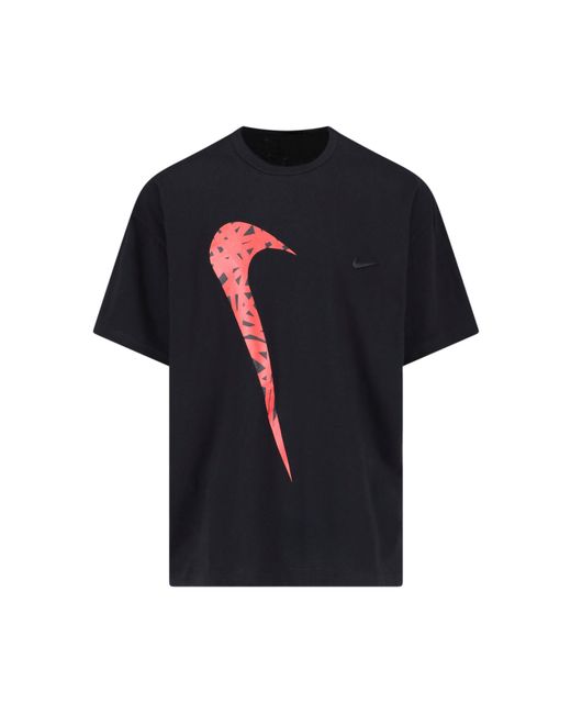 Comme Des Garcons Black Nike Print T-Shirt