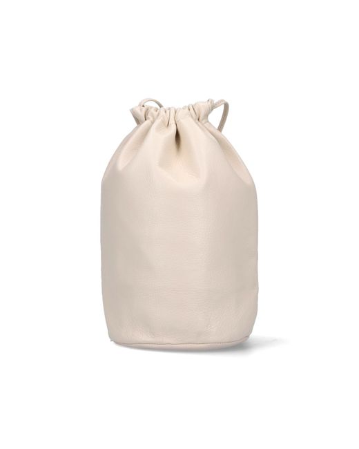 Auralee Leather Bucket Bag