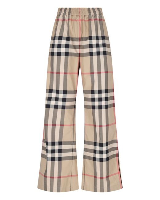 Burberry Check Wide Pants