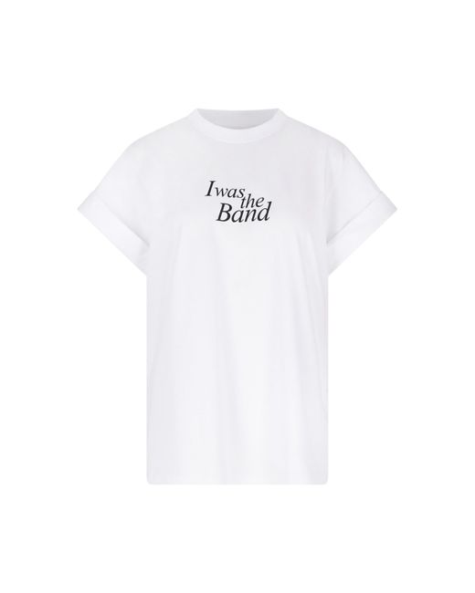Victoria Beckham Slogan Print T-Shirt