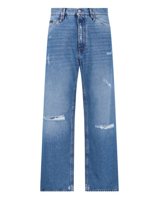 Dolce & Gabbana Destroyed Detail Jeans