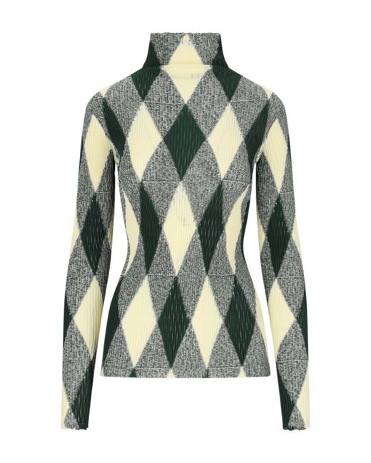 Burberry Argyle Print Sweater
