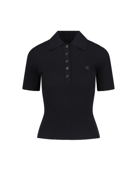 Courrèges Knitted Polo Shirt