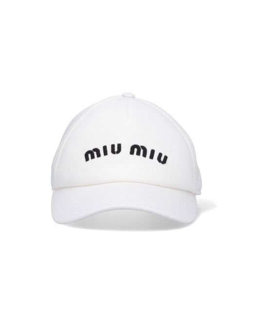 Miu Miu Logo Baseball Cap