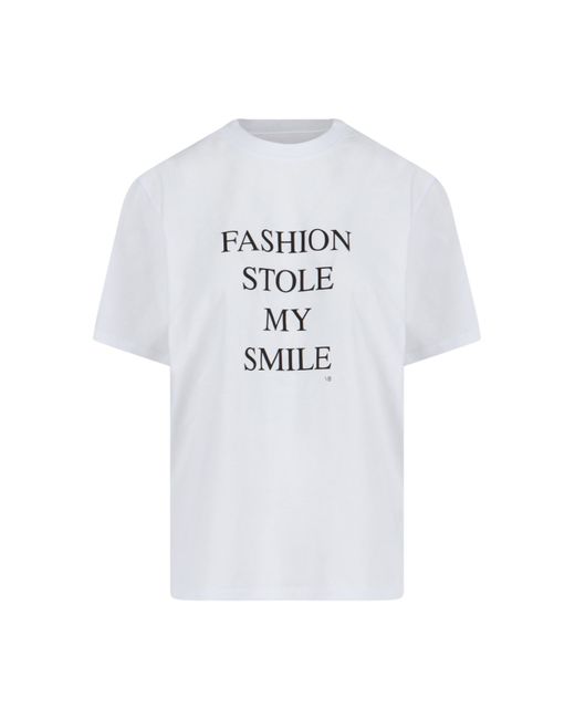 Victoria Beckham Slogan T-Shirt