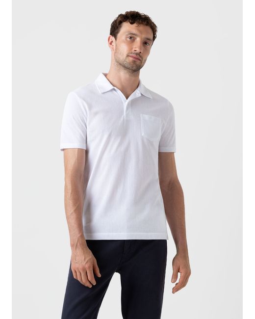 Sunspel Cotton Riviera Polo Shirt in
